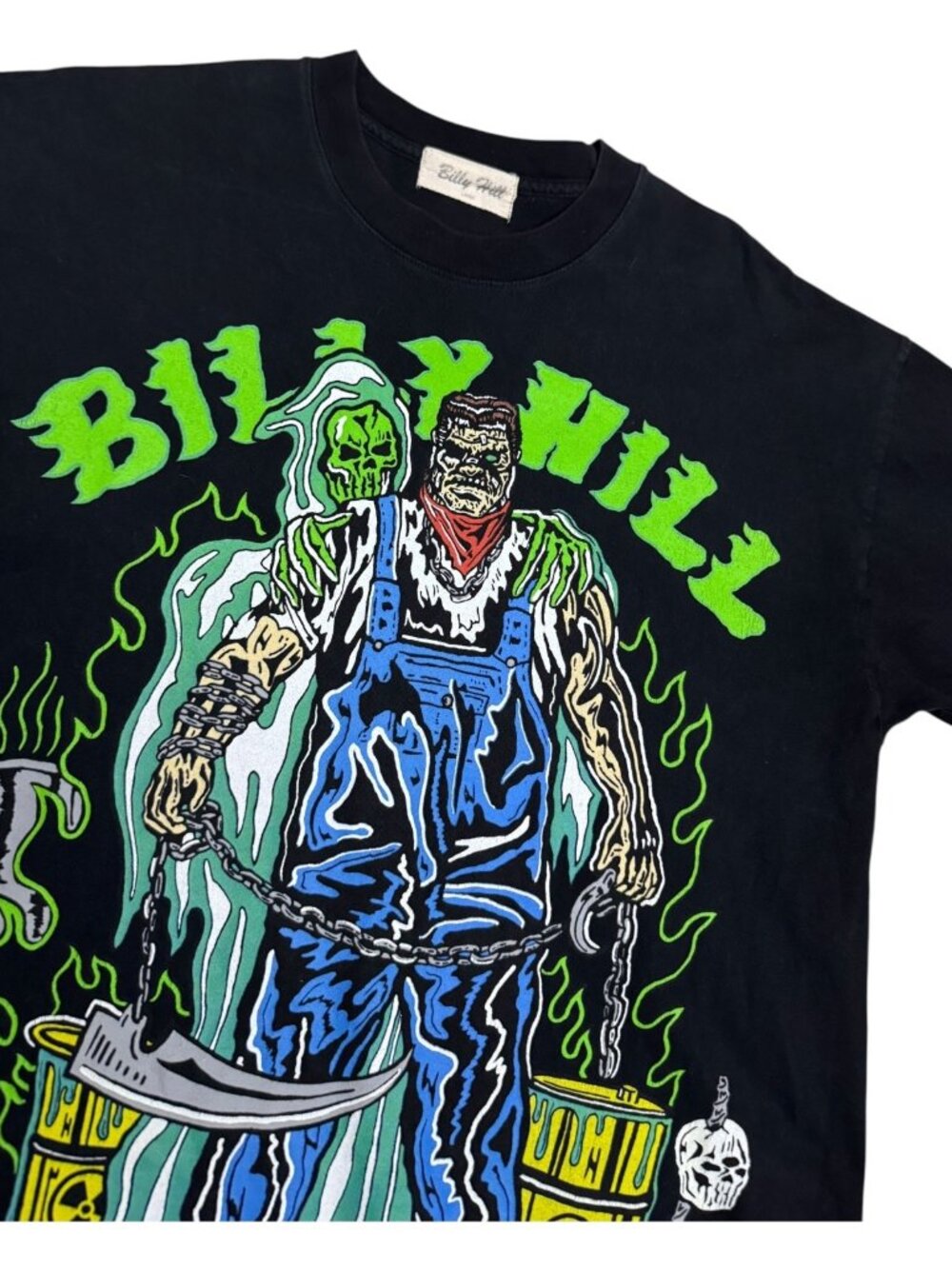 WARREN LOTAS x BILLY HILL Designer Streetwear Collab LIMITED Nuclear Tee Shirt L - Picture 3 of 5